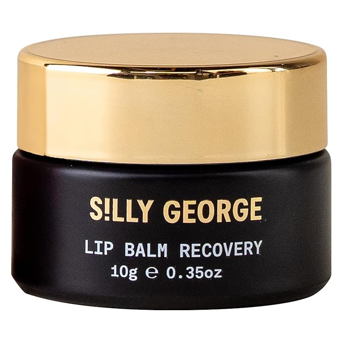Silly George Lip Balm Recovery - Hydrating Overnight Mask for Dry Lips, Plush Replenisher with Shea Butter, Squalane & Vitamins, 10g