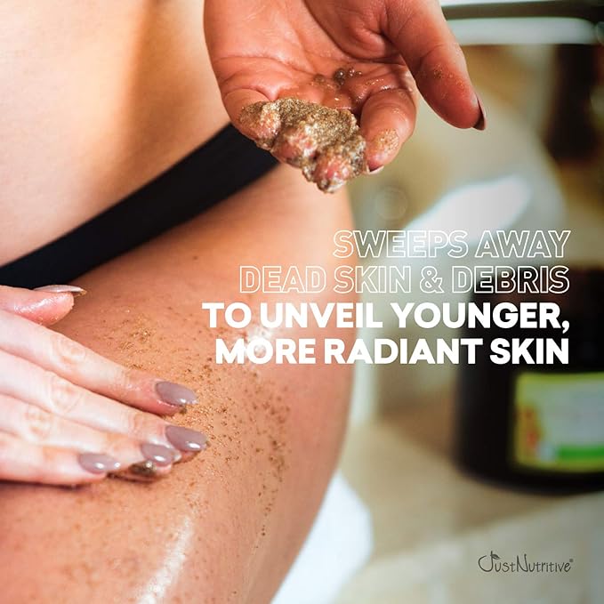 Turbinado Brown Sugar Body Scrub | Best Scrub for All Skin Types | Perfect polished skin delivered by 14 of nature’s best exfoliator and moisturizers