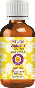 dève herbes Natural Squalane Oil (derived from Olives) | Infused | Pure | Non-Sticky | Lightweight | for Facial Care | Men & Women | 30ml (1 oz)