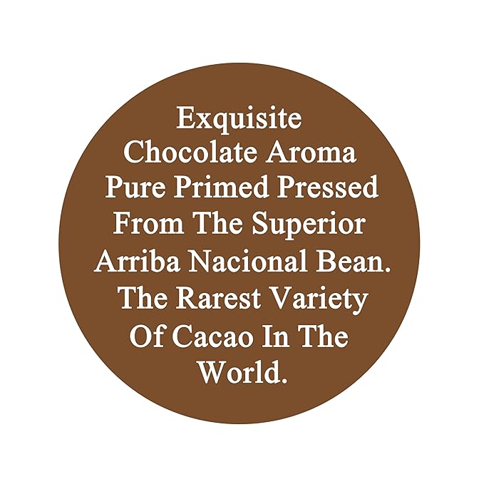 Raw Cocoa Butter 8 oz. Bar - 100% Pure Natural Unrefined FOOD GRADE Arriba Nacional Cacao Bean, Bulk Rich Chocolate Aroma For Lip Balms, Stretch Marks, DIY Base for Body Butters & Soap Making