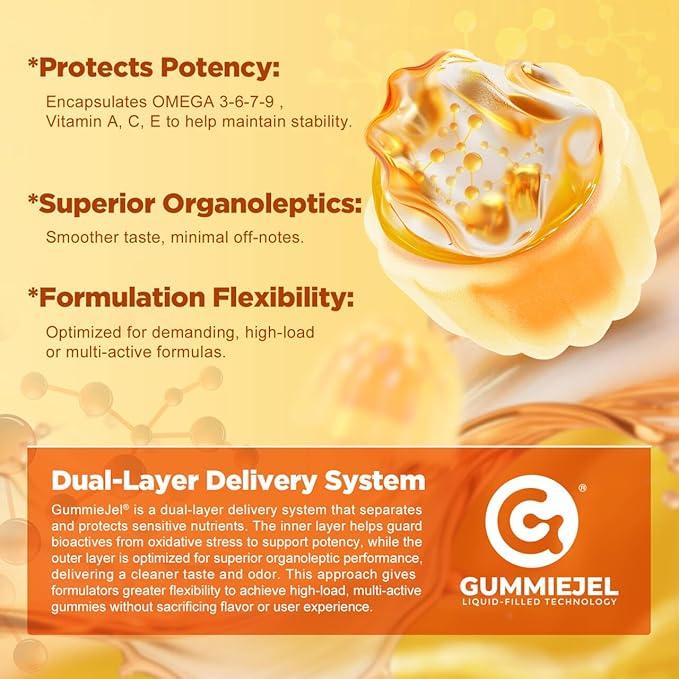 Omega 3-6-7-9 Gummies, Organic Sea Buckthorn Oil 1200MG & Flaxseed Oil 500MG, Vegan Omega 7 Supplement w/Vitamin A, C, E, Fatty Acids, No Fish Taste, Supports Skin, Eye, Immune, Brain Health, 60 Cts
