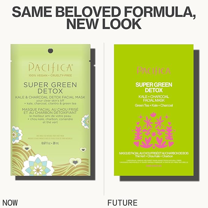 Pacifica, Super Green Detox Facial Mask, 0.68 Fl Oz