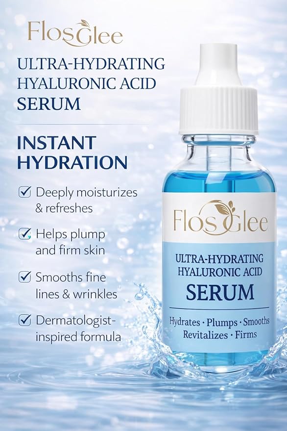 Hyaluronic Acid Face Serum with Vitamin C – Hydrating & Lightweight Moisturizer for Dry Skin, Anti Aging & Skin Brightening Serum for Women & Men – Daily Skincare 30ml