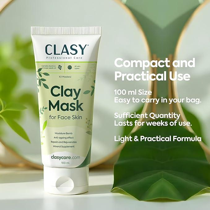 Clay Mask for Face – Pore Firming & Deep Cleansing Face Mask | Anti-Blackhead | Oil Balancing | Moisturising & Natural Ingredients, 100 ml