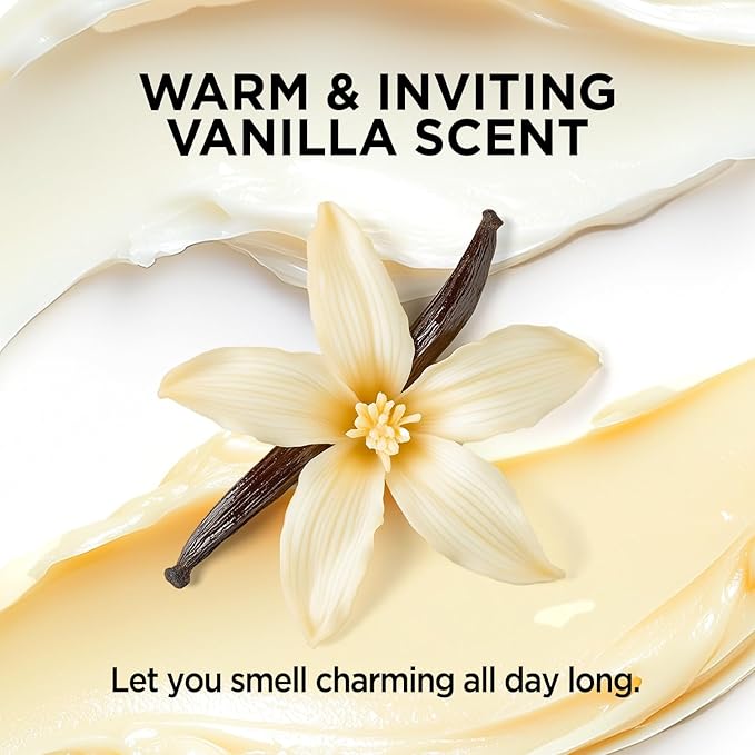 Vanilla Whipped Shea Body Butter, Natural Whipped Shea Butter for Women Dry Skin, Vanilla Scented Body Care, Gentle Hydration with Long Lasting Moisture 6.8 floz