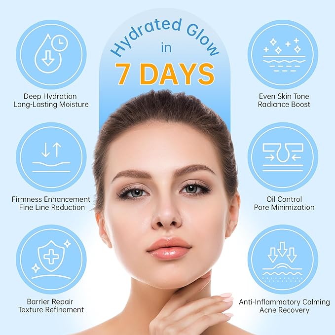 5% Hyaluronic Acid Tubes Ultra-Hydrating Vials with Niacinamide,Collagen Stem Cell,Wake Nature Perfection|AntiAging|Deep Hydration|CellActivation-1.5ml*60Pcs Ultra Hyaluronic Acid Serum for Face