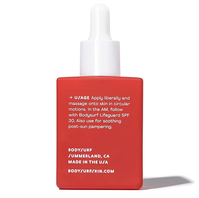 Bodysurf Bakuchiol Face Oil & Serum Alternative - Anti-Aging Facial Oil with Camellia, Seabuckthorn & Jojoba - Hydrating Organic Skincare Faceoil for Radiance & Wrinkles Marine Layer (1oz)