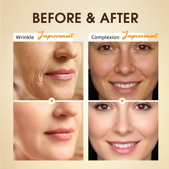 Retinol Collagen Serum for Face: Anti Aging &Anti Wrinkle Repair Peptide Serum with Hyaluronic Acid to Boost Hydration- Day/Night Facial Firming Neck Skin Care for Women