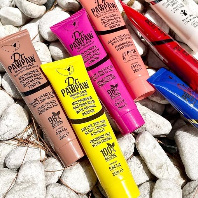 Dr.PAWPAW Rich Mocha Balm, Multi-Purpose Natural No Fragrance, for Hydrating Lips, Skin, Hair, Cuticles, Nails & Beauty Finishing (25 ml)