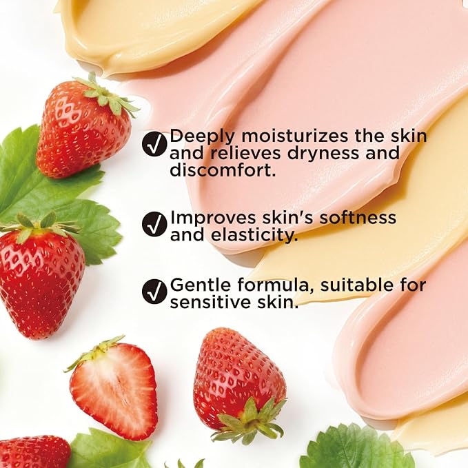 Strawberry Whipped Body Butter, Shea Body Butter for Women Dry Skin, Natural Strawberry Lotion for Body Moisturizer-Deep Moisturizing and Softening-3.4 floz+6.8 floz(100ml+200ml)