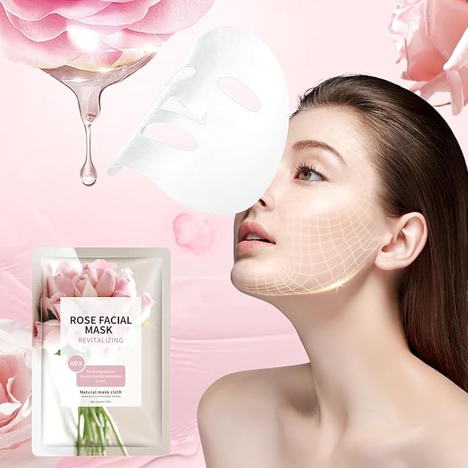 Facial Masks Skincare for Women,Moisturize Face Mask Sheet for Girl,Hydrating Face Mask for All Skin Types,Dry Skin & Sensitive Skin (10-Packs)