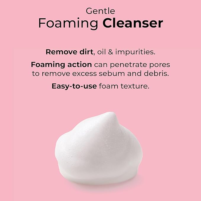 MCoBeauty - Everyday Gentle Foaming Cleanser - Lightweight Face Wash with Soothing Botanicals - Removes Makeup, Dirt and Impurities - Vegan, Cruelty Free Skin Care