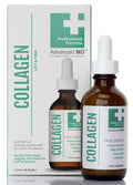Advanced MD Collagen Face Serum Moisturizer For Wrinkles & Fine Lines Professional Formula To Lift & Firm By Targeting Lost Skin Elasticity. Soy Extract, Antioxidants, Peptides, 1.75 Fl Oz