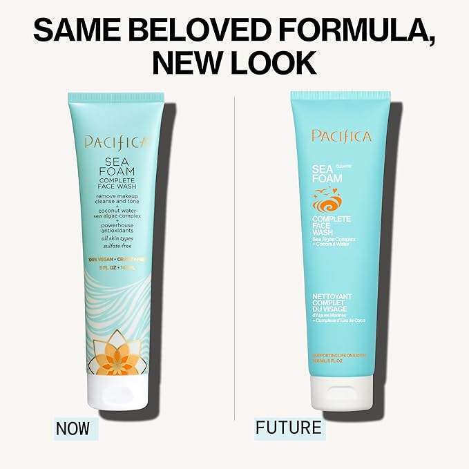 Pacifica, Face Wash Sea Foam Complete Mini, 1.4 Fl Oz