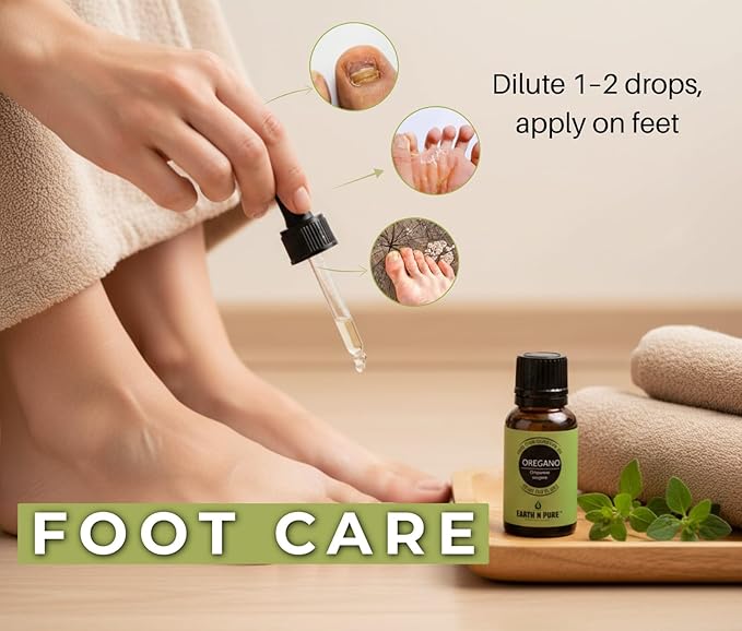 Earth N Pure Oregano Essential Oil Undiluted, Natural and Therapeutic Grade with Glass Dropper - 15 ML