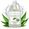 NTRSNS NaturSense 99% Organic Aloe Vera Gel 64.2 oz, Cold Pressed Pure Aloe for Face, Hair, Scalp, Sunburn, Dry Skin, Sensitive Skin, DIY Skincare, Unscented Refill Bottle. Made in USA