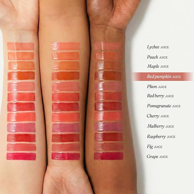 INGA Water Glow Melting Balm - Hydrating Tinted Lip Balm with Soft, Melt-On Texture, Natural Sheer, Glass-Like Finish with Non-Sticky, Lightweight Comfort (RED PUMPKIN JUICE)
