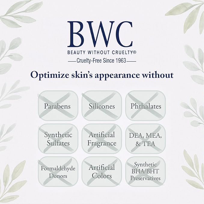 Beauty Without Cruelty Lotion, Fragrance-Free – Hand & Body Treatment with Vitamin C, Vitamin E, and Vitamin B5 (Panthenol), Vegan-Friendly & Cruelty-Free, 16 Oz
