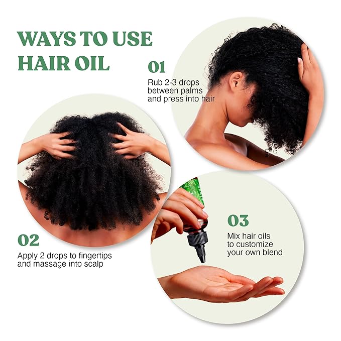 Red by Kiss Professional 99.9% Natural Hair Oil, Organic Vegan Oil Blend for Dry & Itchy Scalp Relief, Hydrating Biotin Infused, Nourish Add Shine & Smooth Hair (Tea Tree, 2.5 Fl Oz)