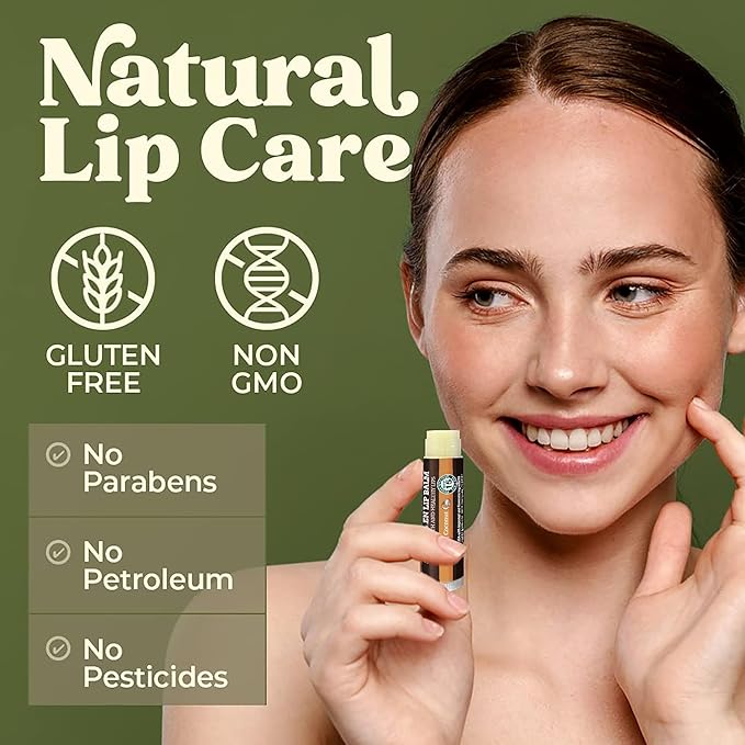 Earth's Daughter SPF Coconut Lip Balm 4-Pack - Lip Sunscreen, SPF 15, Organic Ingredients, Beeswax, Coconut Oil, Vitamin E - Hypoallergenic, Paraben Free, Gluten Free, New