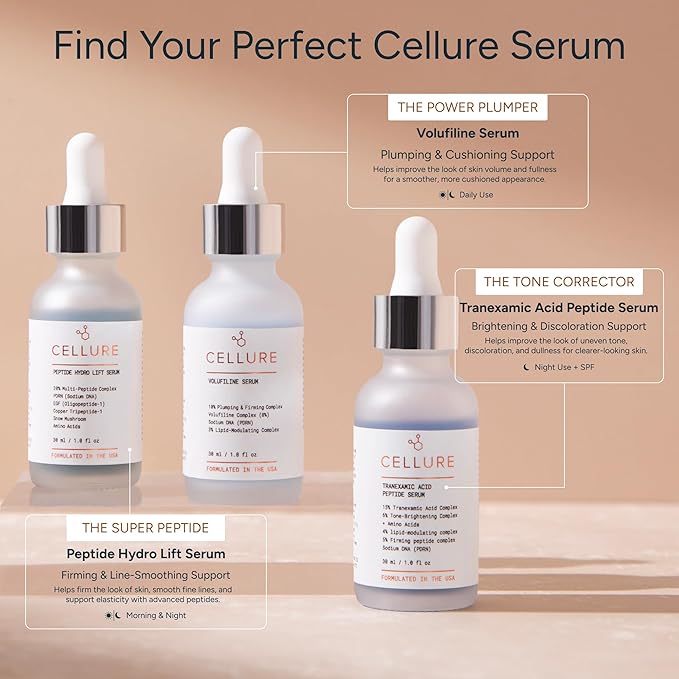 Peptide Hydro Lift Serum – Multi Peptide Firming & Smoothing Face Serum with Copper Peptides & Hyaluronic Acid, 1.0 fl oz (30 mL)