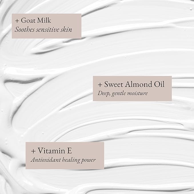 Goat Milk Body Lotion for Dry Sensitive Skin – Honey Suckle Natural Moisturizer for Face, Hands & Body – Handmade, Fast-Absorbing, Lightweight, Non-Greasy – Multiple Scents 16oz