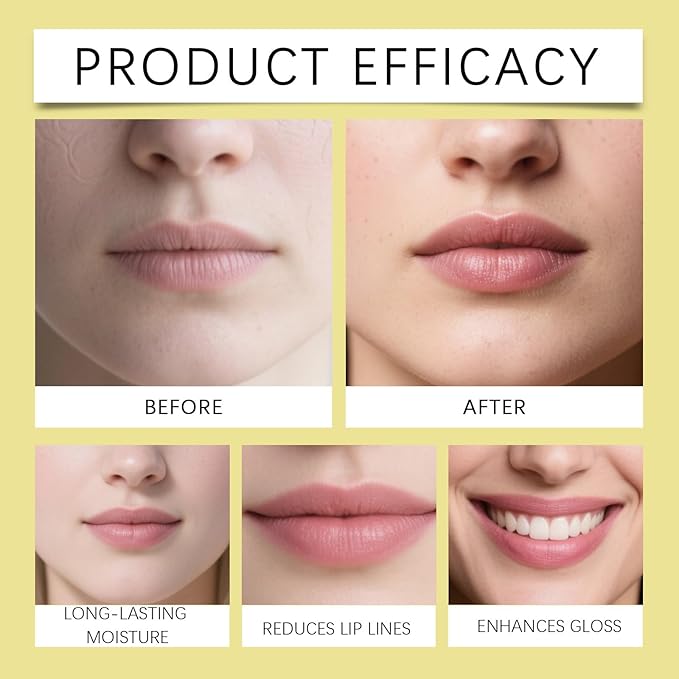 Lip Mask for Overnight Repair - Hydrating Lip Sleeping Mask with Vitamin E & Coconut Extract - Moisturizing Lip Balm Pack for Dry Lips, Non-Sticky Honeybalm Formula (Honey)