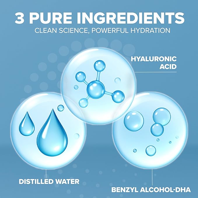 Hyaluronic Acid Serum with Vitamin B5 - Intense Hydration, Anti-Aging, Non-Greasy, Paraben Free, Face Serum - 2 oz