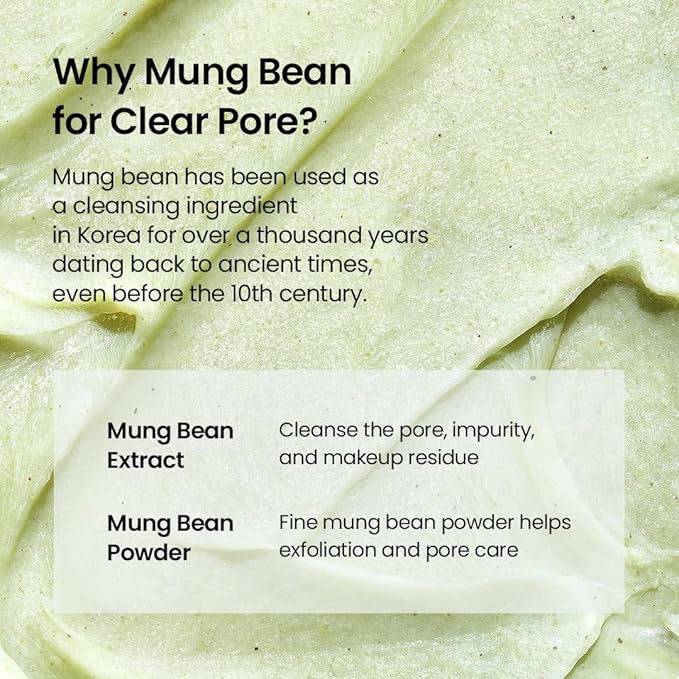 beplain Mung Bean Cleansing Oil(6.76fl.oz/200ml)| Fragrance-Free | Non-Comedogenic Tested| Makeup Blackhead Remover & Deep Pore Cleanser | Double Cleansing Korean Skincare (cleansing)