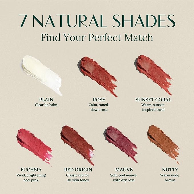 hersteller Nearby Recharging Lip Balm Vegan Butter Complex Intensive Moisturizing Treatment for Dry Lips and Cheek Natural Healthy (Mauve)