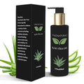 Aloe Vera Gel made with fresh 100% Pure Aloe - Sunburn Relief - Calms Irritated Skin - Hydrates - With Niacinamide - For Face, Body, and Hair - Vegan, No Fragrance - 200ml
