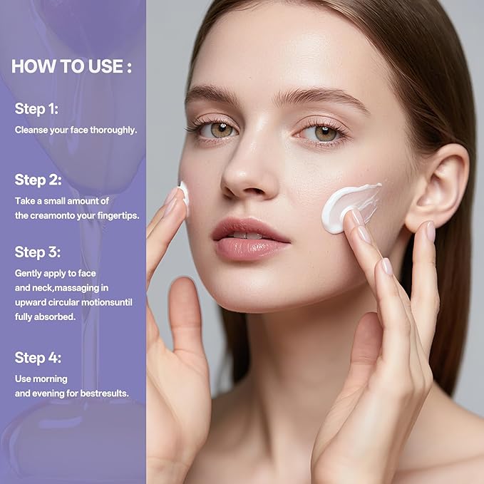Hydrating Milk Moisturizing Cream, Moisturizer Face Cream, Deep Moisturizing, Silky Light and Non-Greasy, Vegan Plant Formula, Suitable for All Skin Types, 50ml