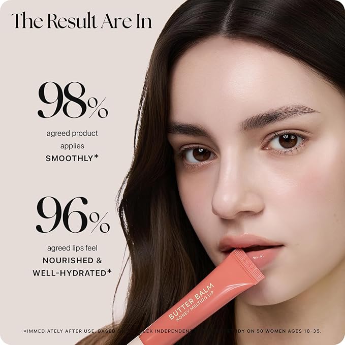 Nature Republic Honey Melting Lip Butter Balm – Hydrating Tinted Balm with Peptides, for Sheer & Glossy, Smooth & Soft Lips (GUAVA SORBET)