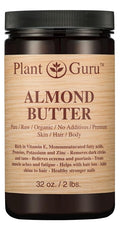 Almond Body Butter 32 oz 100% Pure Raw Fresh Natural Cold Pressed. Skin, Hair, Nail Moisturizer, For DIY Creams, Lip Balms, Lotions and Soap Making