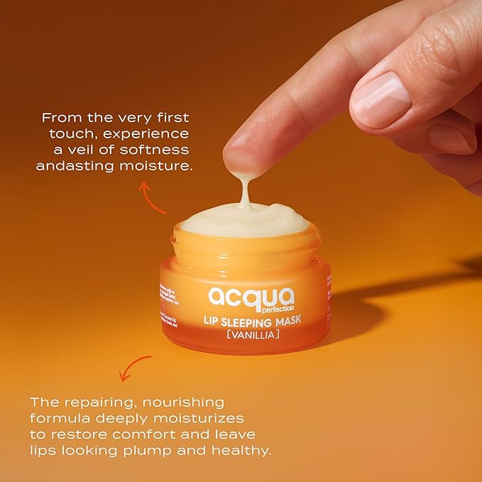 Overnight Lip Sleeping Mask - Intense Moisture Lip Night Treatment with Shea & Murumuru Butter - Hydrating Lip Care & Repair for Dry Cracked Lips, 8 Hour Hydration