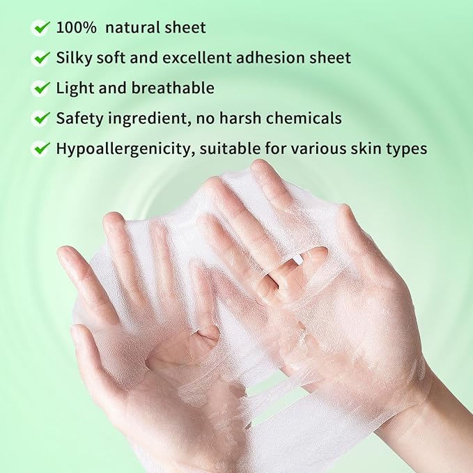 12 Pack Face Masks Skincare Sheet Face Masks for Teens Girls Women, Hydrating Face Mask, Face Mask Set Easter Basket Stuffers for Teens Girls Kids, Pamper Gifts for Women, Perfect for Sleepovers