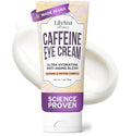LilyAna Naturals Caffeine Eye Cream with Peptides for Dark Circles, Puffiness, Fine Lines and Wrinkles 1.0 oz