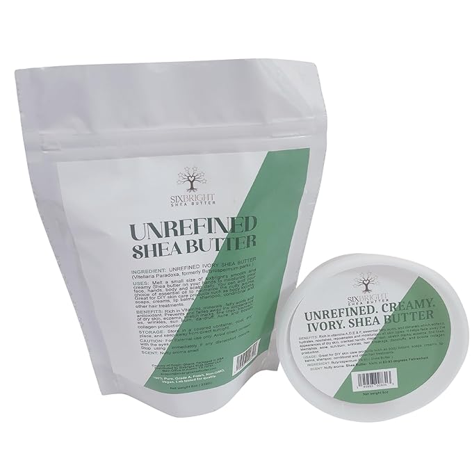 Unrefined Raw African Natural Shea Butter-8 oz, Ivory