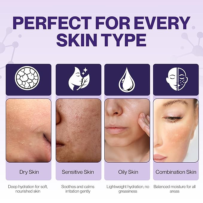 Gel Moisturizer for Face (50g) - Hydrating Face Moisturizer with Aloe Vera, Niacinamide & Vitamin E - Water Based Moisturizer for Face for Brightening & Soothing Oily Skin