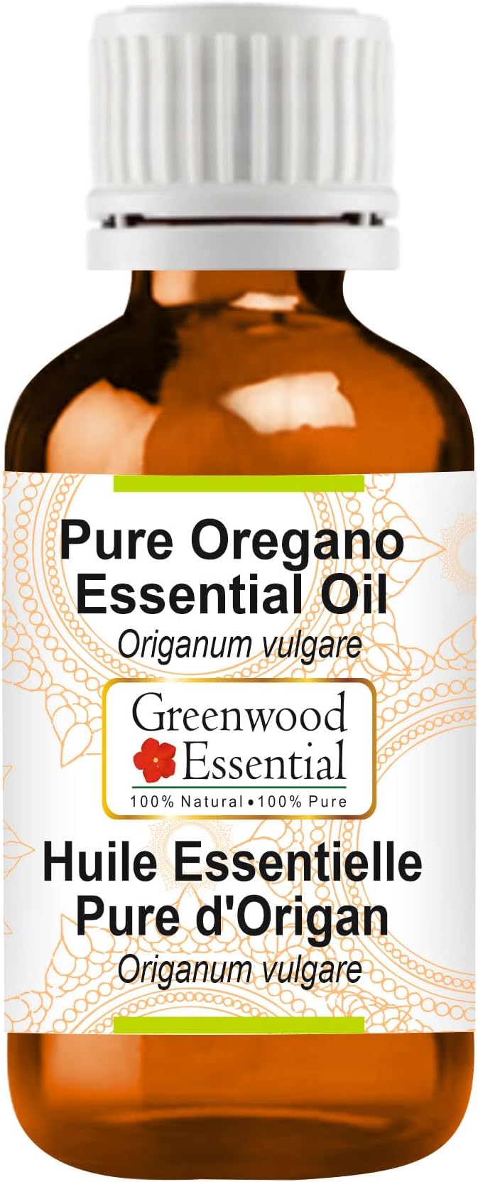 Greenwood Essential Pure Oregano Essential Oil (Origanum vulgare) Steam Distilled 15ml (0.50 oz)