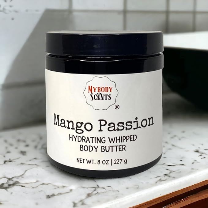 Luxurious Whipped Body Butter - 8oz - All Natural Luxury Body Butter for Body - Paraben Free - Cruelty Free (Mango Passion)