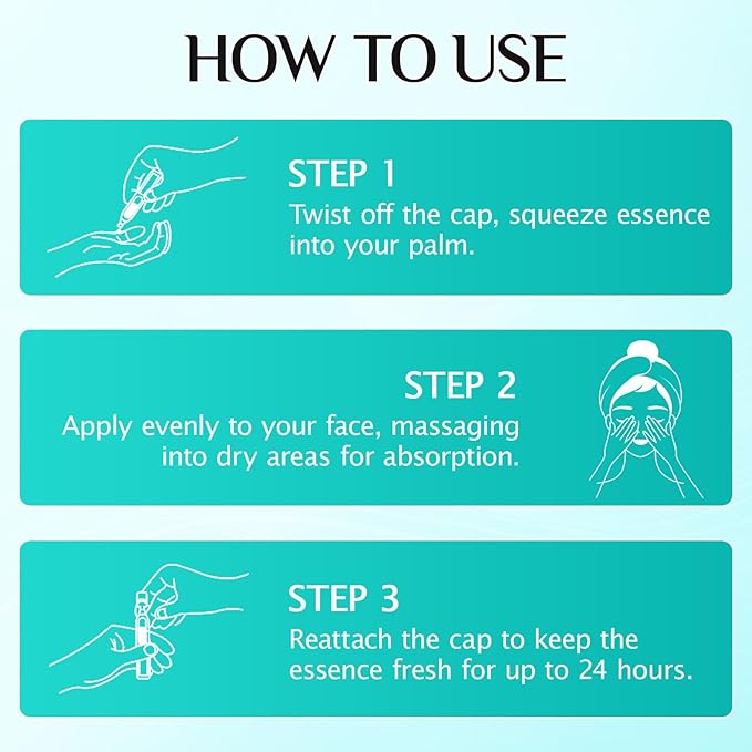 Meifenla 3% Hyaluronic Acid Serum for Face,Ultra-Hydrating Hyaluronic Acid Serum Tube Smooth Skin Deep Moisturizing Facial Serum for Anti-Aging with 30 Pcs Single-Use Vials Design