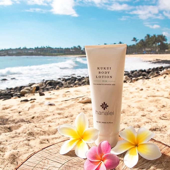 Hanalei Cruelty-Free Kukui Oil Body Lotion – Paraben-Free, Dye-Free Moisturizer with Kukui Nut Oil, Shea Butter & Jojoba for Hydrated, Soft, Nourished Skin – Travel-Friendly Size 80 ml (Pack of 2)