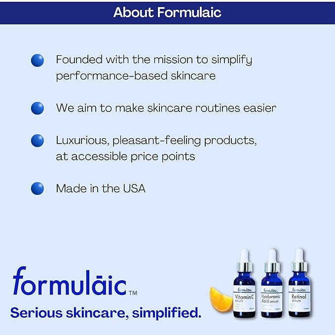 Hyaluronic Acid Facial Serum, Hydrating and Anti-Aging Serum for Face, Fragrance Free, 1 Fl Oz