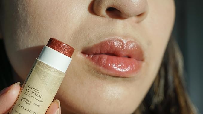 Tinted Lip Balm – Rouge | Vegan, Plastic-Free, Long-Lasting, Organic, Zero-Waste 0.28 OZ