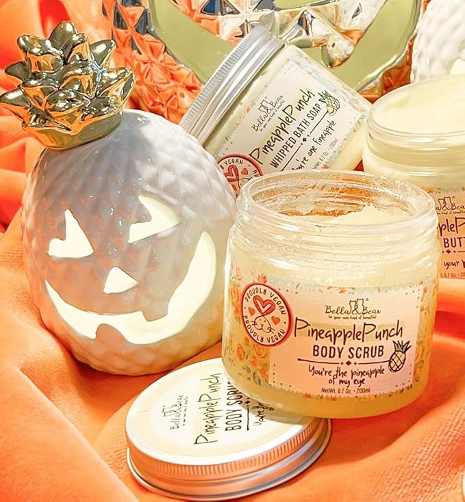 Bella & Bear Exfoliating Body Scrub – Vegan & Cruelty-Free Moisturizing Polish for Smooth, Radiant Skin