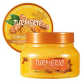 Facial Scrub Shea Sugar Scrub Ultra Hydrating and Exfoliating for Nourishing Essential Body Care Improves Acne Scars, Blackheads, Pore Size, and Skin Texture (turmeric)