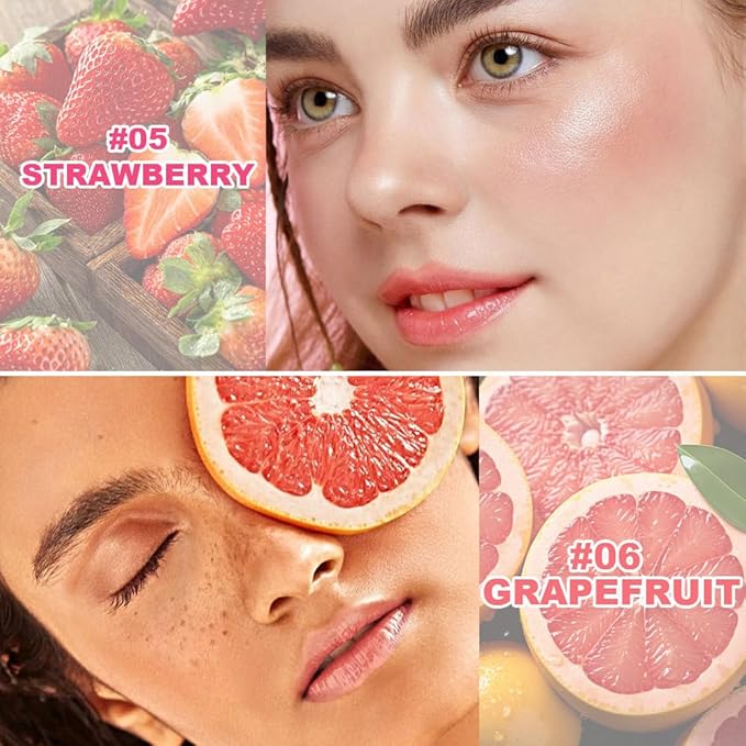 Nourishing Lip Balm for Dry & Chapped Lips, Ideal Lipstick Primer for Women, Deep Moisturization Chapstick, Vegan Tinted Lip Balm, Hydrating, Fall Winter Lip Care, 5#+6#