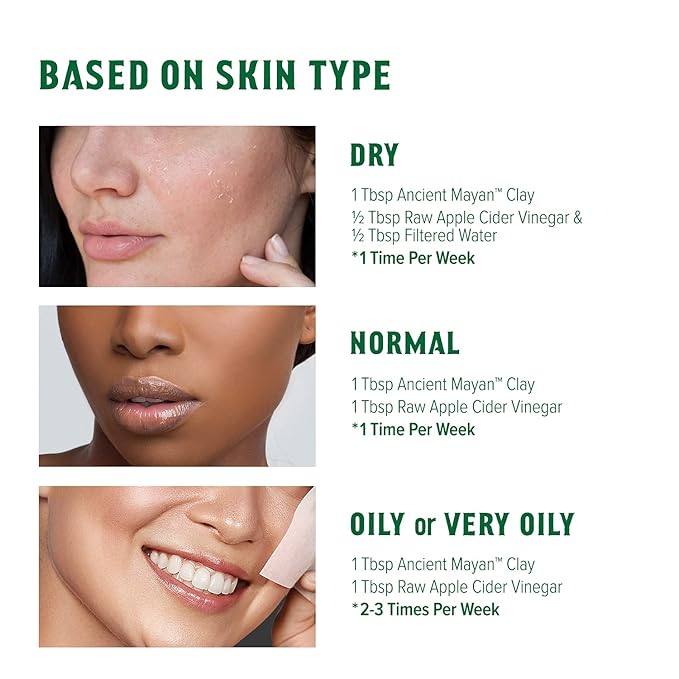 Red by Kiss Ancient Mayan Indian Healing Clay, 100% Natural, for Deep Facial and Pore Cleansing, Deep Hair Conditioning (8 Oz.)