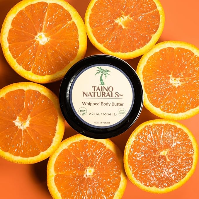 Whipped Body Butter – Oranges & Cream – Sweet Citrus Scent, Shea & Mango Butter – 100% Natural Moisturizer for Dry Skin – 2.25 oz – Glass Jar